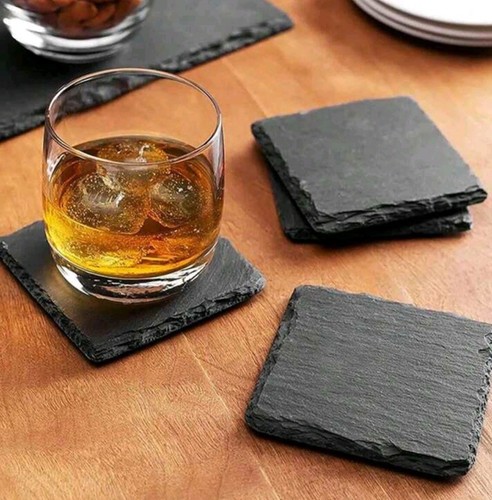 Slate coaster set table - 6,