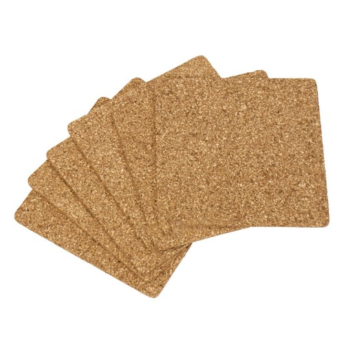 Set cork drinks coasters - 6,