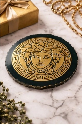 Round coaster medusa greek - round,