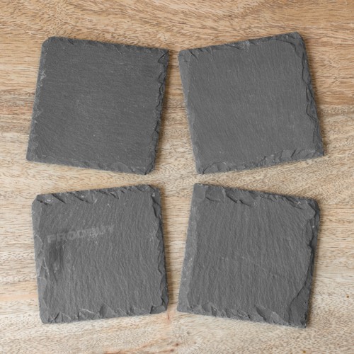 Set square grey slate - of,