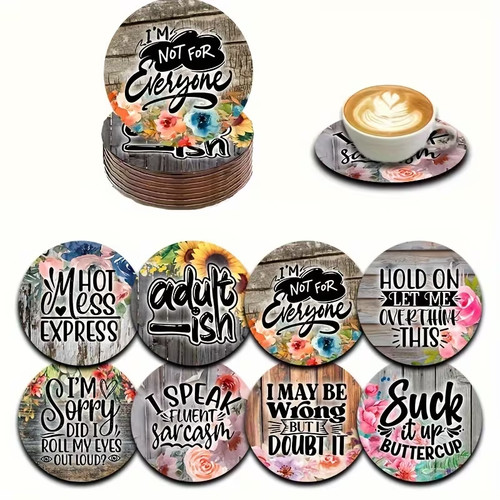 Funny coasters adult slogan - funny,