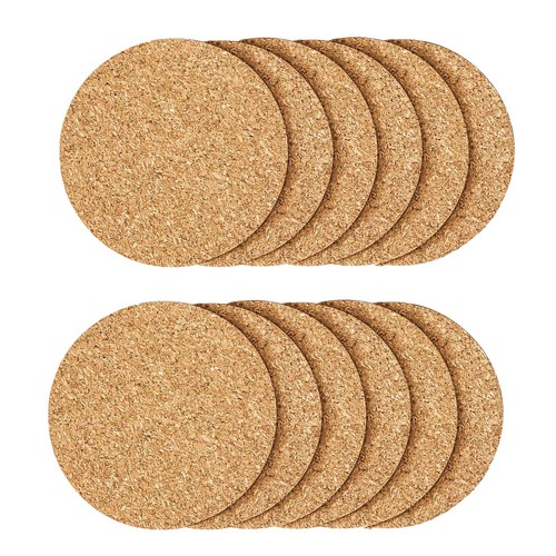 12pcs cork coasters - 12pcs,