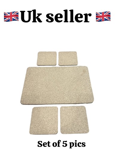 New set square cork coasters - new, 4