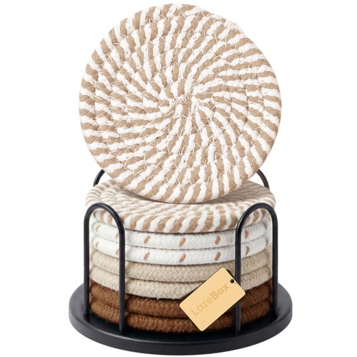 Lazebox coasters 8pk - lazebox, 4in