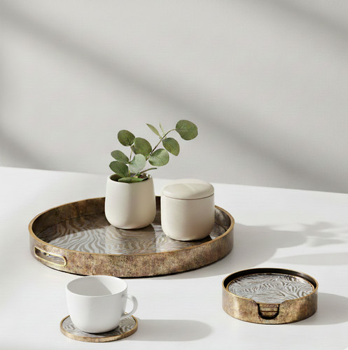 Decorative coffee table tray - coffee,