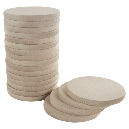 Plain beechwood round - plain,
