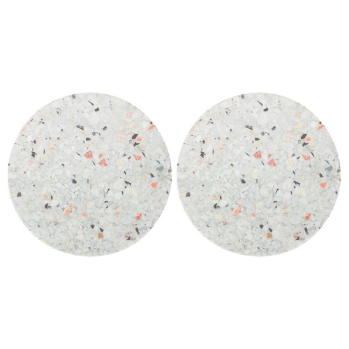 2pcs round ceramic coasters - 2pcs,