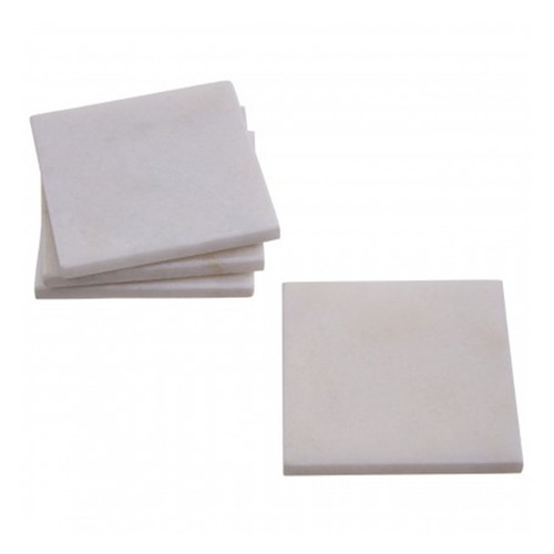 Set white square marble - square,