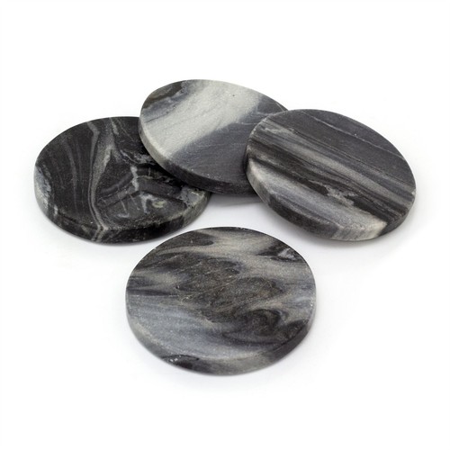 Set black marble - 4, coasters