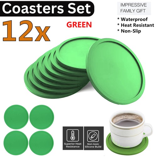 12x silicone coasters non - 12x,