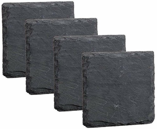 Set natural slate - of, 4
