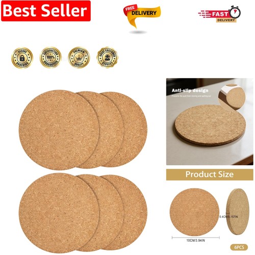 Pack natural cork coasters - pack,