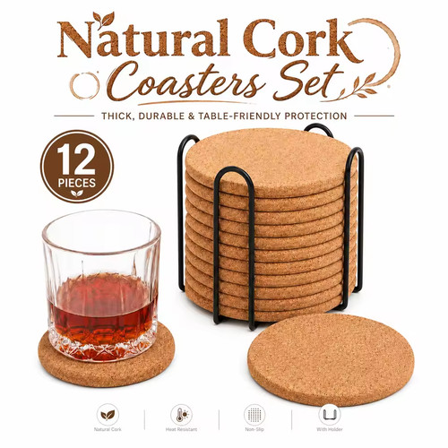 Pack round cork - 12,
