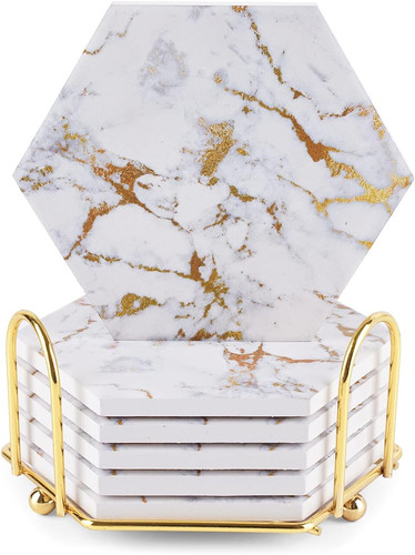 Marble coasters for drinks - marble,