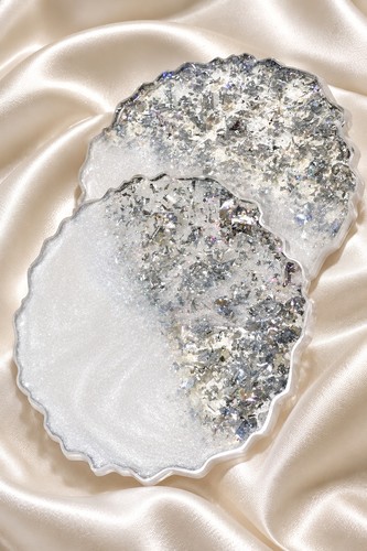 Pearl white silver - white,