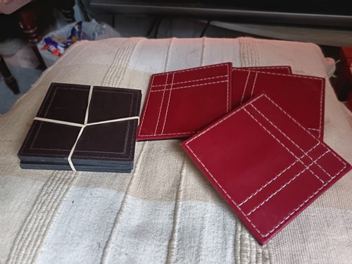 Set square faux leather - set,
