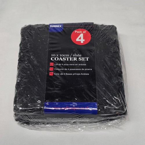 Set natural slate square - slate,